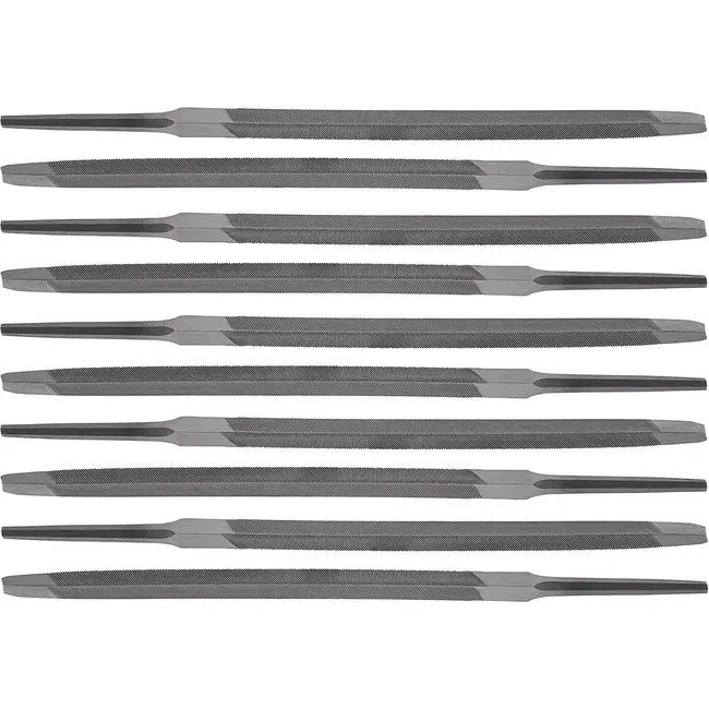 GEKO Trapeziumvijl - Driehoekig - Ergonomisch - 100mm - Set van 10 - Zonder handvat