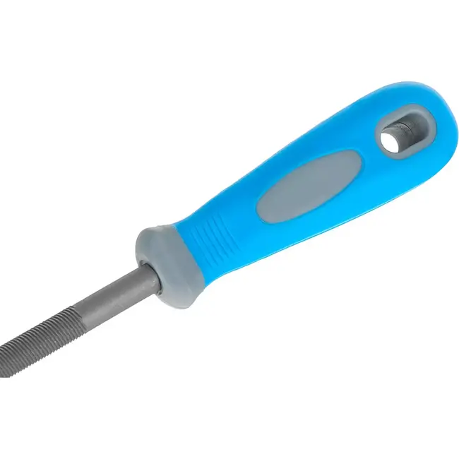 GEKO Ronde metaalvijl - 250mm - Grof - Houten handvat - Set van 12