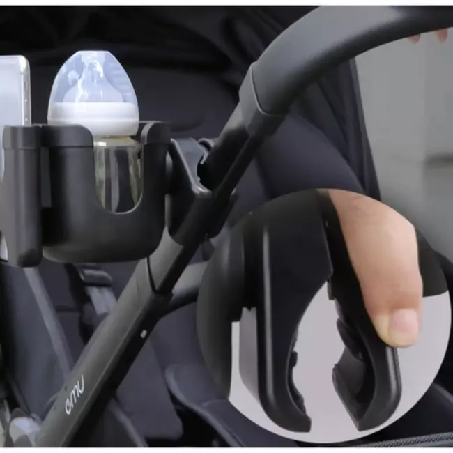 Kruzzel 2in1 fles- en telefoonhouder voor kinderwagen – universeel en draaibaar