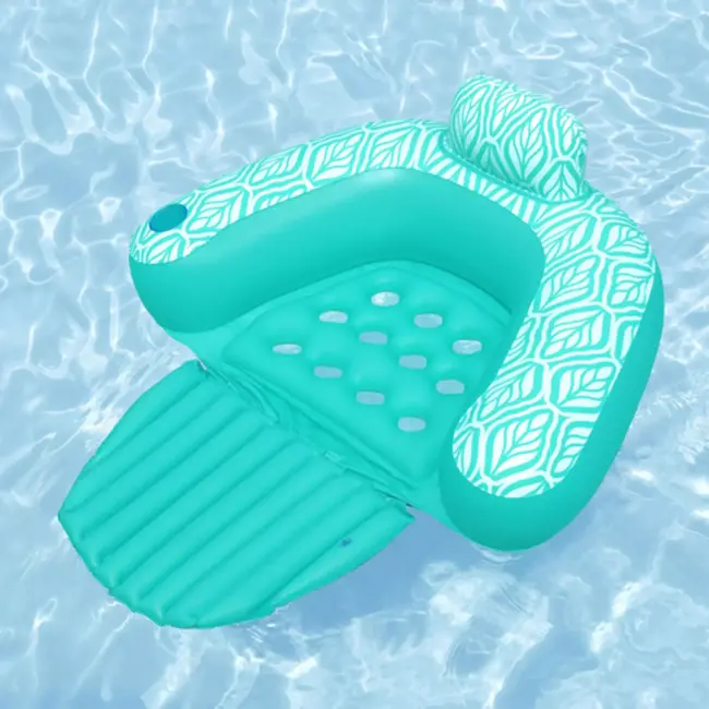 Bestway opblaasbare watermatras – luxe armstoel – met rugleuning en bekerhouder