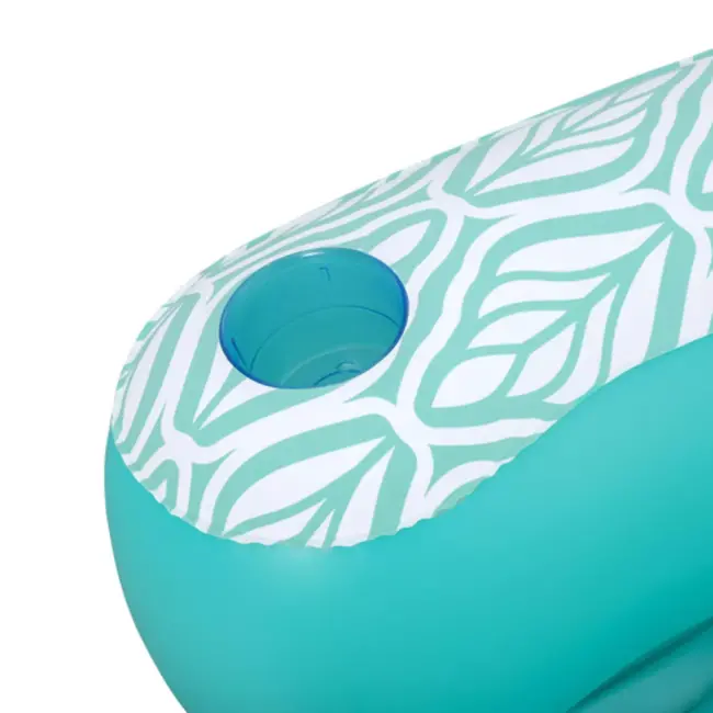 Bestway opblaasbare watermatras – luxe armstoel – met rugleuning en bekerhouder