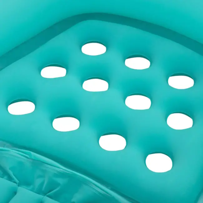 Bestway opblaasbare watermatras – luxe armstoel – met rugleuning en bekerhouder