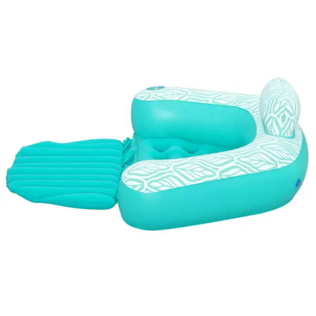 Bestway opblaasbare watermatras – luxe armstoel – met rugleuning en bekerhouder