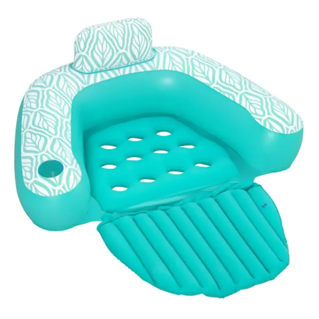 Bestway opblaasbare watermatras – luxe armstoel – met rugleuning en bekerhouder