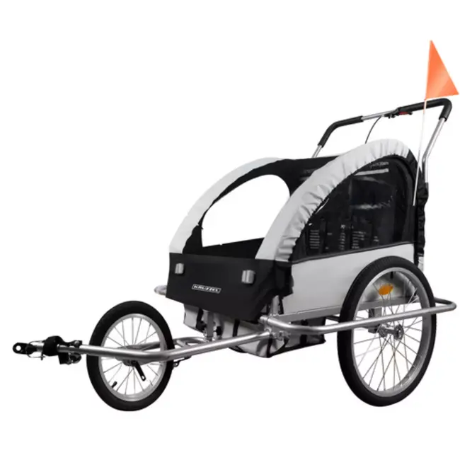 Kruzzel 3in1 fietskar – jogger en wandelwagen voor 2 kinderen