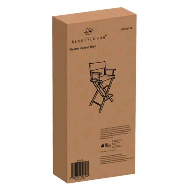 Beautylushh opvouwbare make-upstoel – professionele visagiekruk met voetsteun