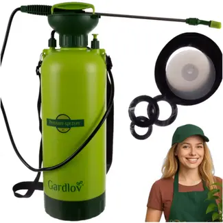 Gardlov drukspuit 8L – met schouderriem en lange lans voor tuinonderhoud