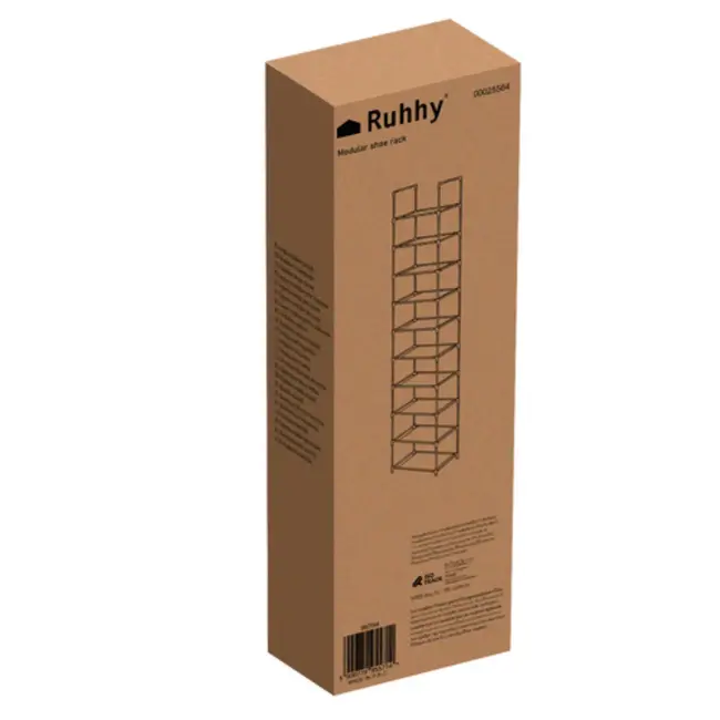 Ruhhy modulair schoenenrek – 10-delig rek voor 10 paar schoenen