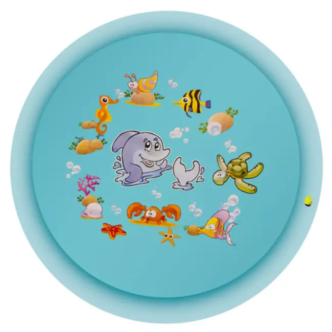 Kruzzel waterspeelmat 150 cm – kleurrijke sproeiermat voor kinderen in de tuin