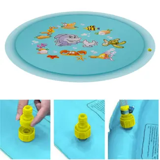 Kruzzel waterspeelmat 150 cm – kleurrijke sproeiermat voor kinderen in de tuin
