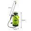 Gardlov drukspuit 5L – tuinspuit met schouderriem, lange lans en slang