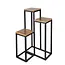 Ruhhy plantenstandaard 67 cm – moderne loft bloemenstandaard met 3 plateaus