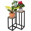 Ruhhy plantenstandaard 67 cm – moderne loft bloemenstandaard met 3 plateaus