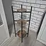 Ruhhy plantenstandaard 80 cm – metalen bloemenstandaard – 3 niveaus in loftstijl
