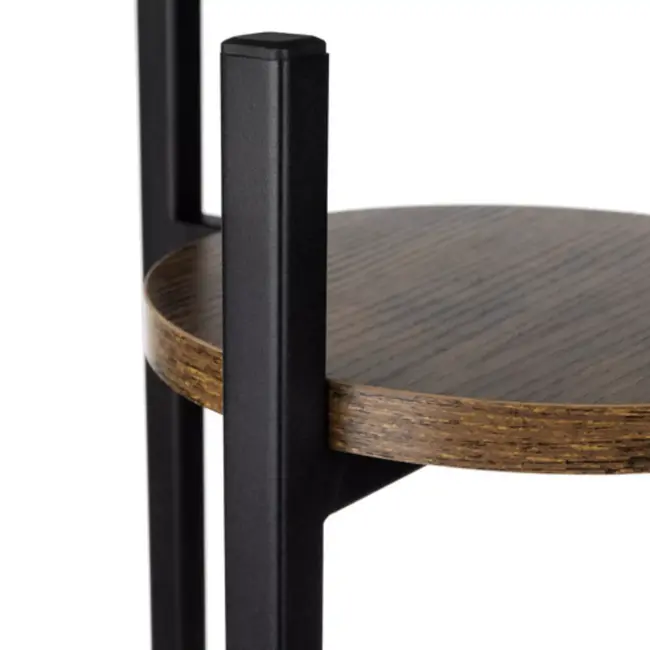 Ruhhy plantenstandaard 80 cm – metalen bloemenstandaard – 3 niveaus in loftstijl