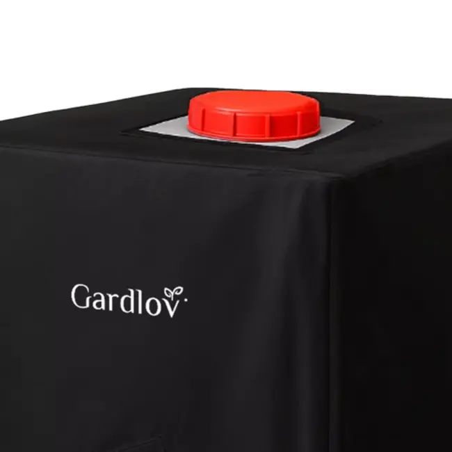 Gardlov hoes voor IBC watertank – UV-bestendig, wasbaar, zwart 100 × 100 × 115 cm