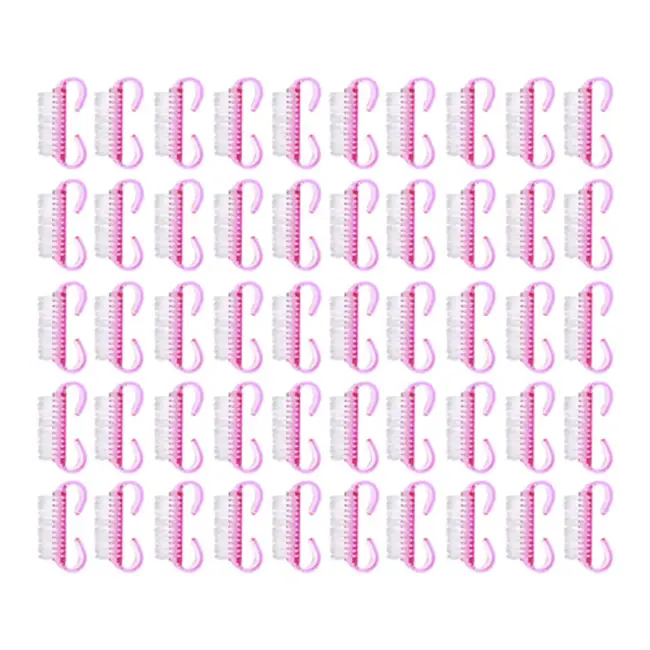 Soulima nagelborstel set – 50 wegwerp borstels – met rits etui