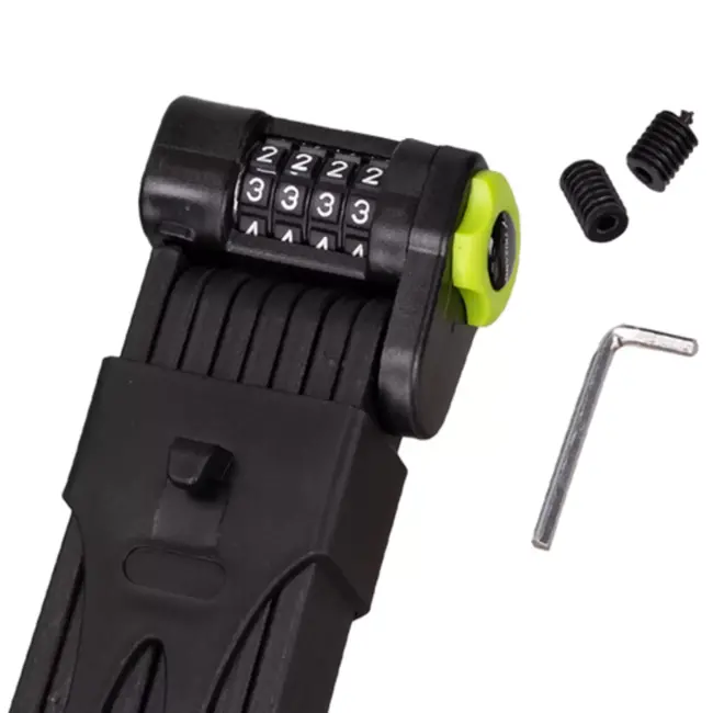 Trizand fietsslot opvouwbaar – stevig cijferslot – met framehouder