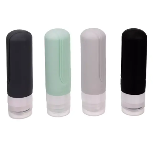 Trizand travel cosmetic bag – navulbare reisflesjes + transparant toilettasje