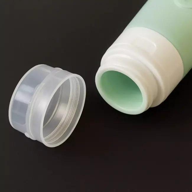 Trizand travel cosmetic bag – navulbare reisflesjes + transparant toilettasje