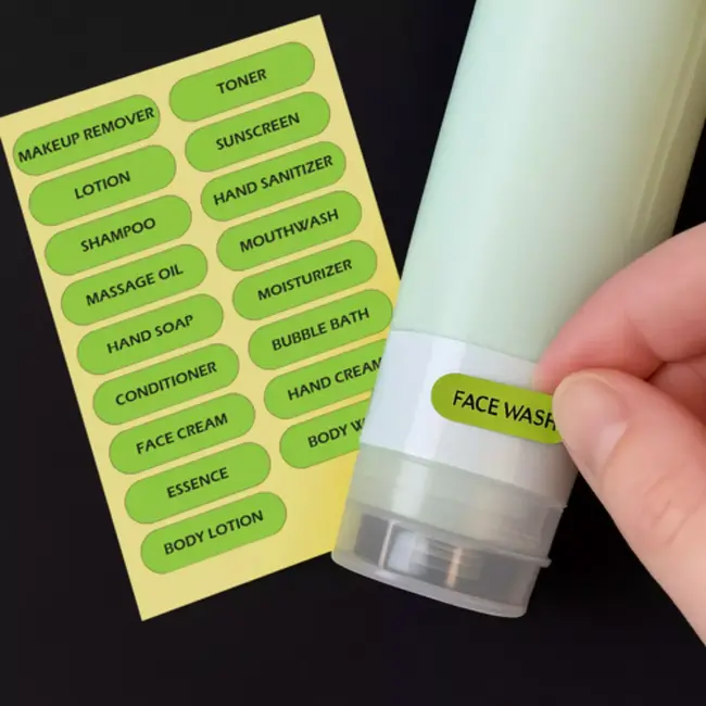 Trizand travel cosmetic bag – navulbare reisflesjes + transparant toilettasje