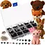 Maaleo reparatieset knuffels – 560-delige set met ogen en neuzen – met organizer