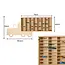 Kruzzel houten autoshelf – vrachtwagen plank met 80 vakken – voor speelgoedauto’s