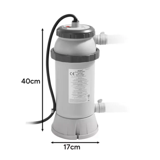Intex elektrische zwembadverwarmer – 3kW waterverwarmer – tot 34°C warm zwemwater