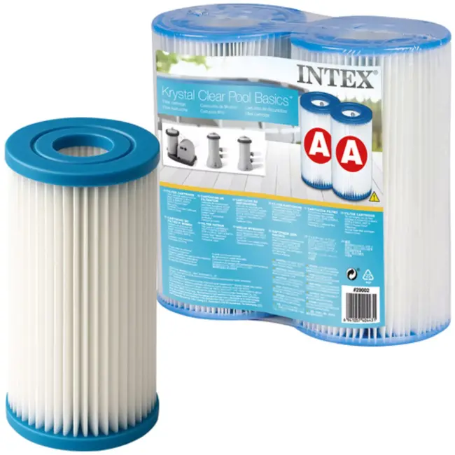 Intex zwembadfilter Type A – set van 2 cartridges – compatibel met diverse pompen