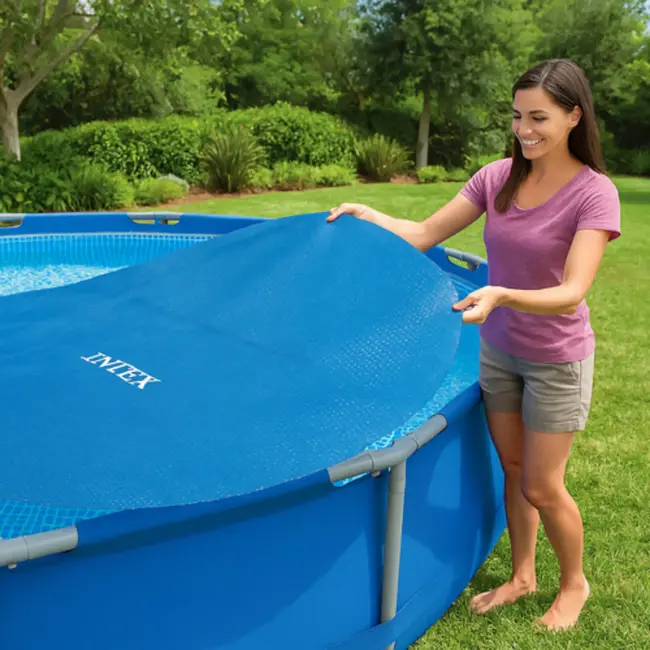 Intex solar afdekzeil – voor rond zwembad 457 cm – verwarmt en beschermt