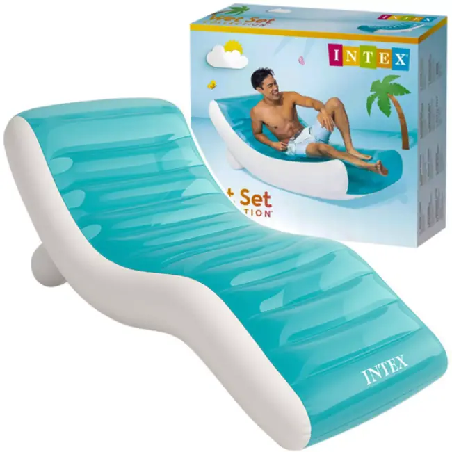 Intex opblaasmatras – stabiel relaxbed met 2 luchtkamers – 191x99 cm voor op het water