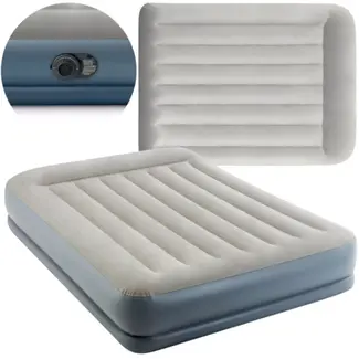 Intex luchtbed tweepersoons – met ingebouwde elektrische pomp – comfortabel en stevig