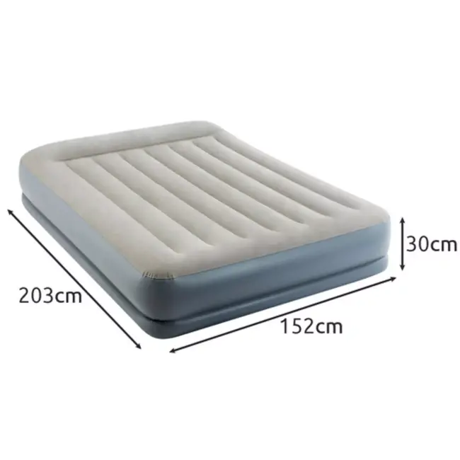 Intex luchtbed tweepersoons – met ingebouwde elektrische pomp – comfortabel en stevig