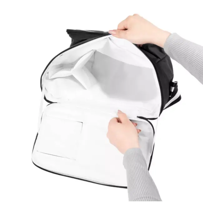 Ruhhy Picknickkoeltas - polyester - thermisch en waterbestendig - 35 x 23 x 35 cm - met vakken voor servies en bestek - strand en wandelen