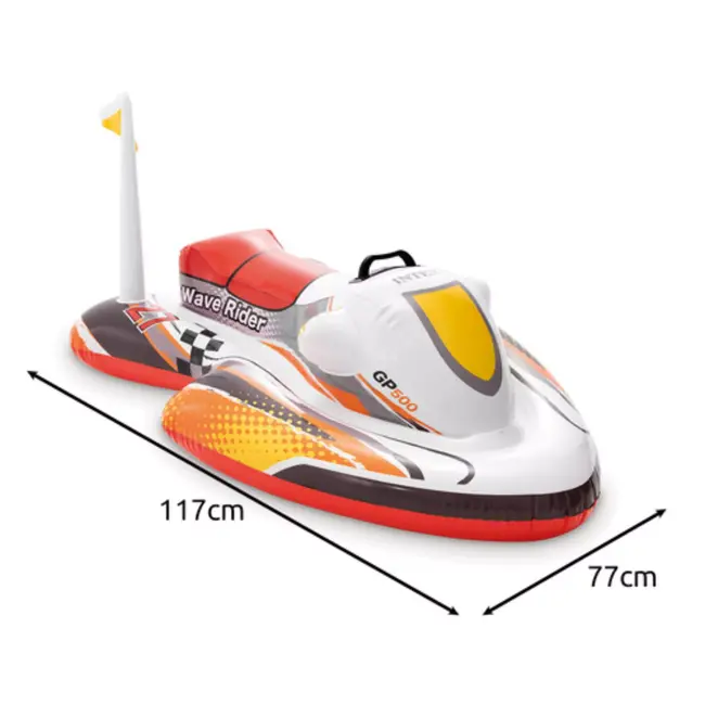 INTEX Wave Rider 57520 opblaaswaterscooter voor kinderen – 117×77 cm PVC watertoy