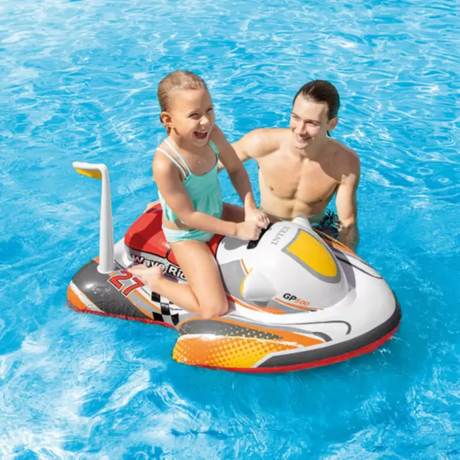 INTEX Wave Rider 57520 opblaaswaterscooter voor kinderen – 117×77 cm PVC watertoy