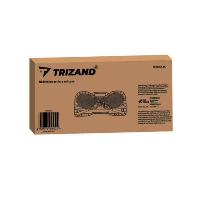 Trizand Badminton set in koffer – compleet met rackets, net & koffer