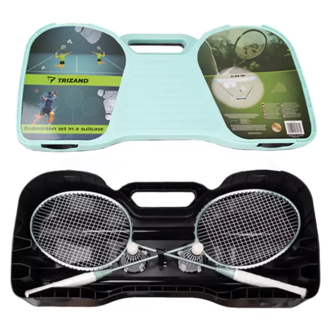 Trizand Badminton set in koffer – compleet met rackets, net & koffer
