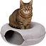 Purlov kattenbed tunnel – knusse vilt donut – machinewasbaar en warm