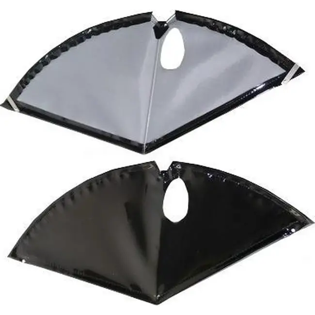 Falkx Jasbeschermer lakdoek - 28 inch - Zwart - Traditioneel ontwerp - Set van 2