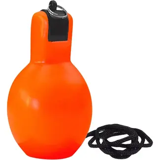 Benson Knijpfluit / Handfluit met Koord – Oranje – Compact kunststof fluitje