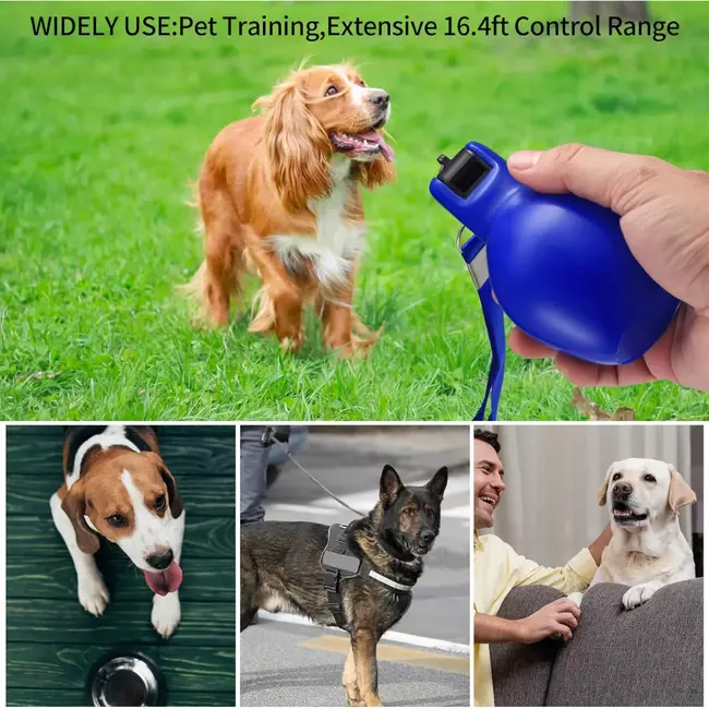 Benson Knijpfluit / Handfluit met Koord – Blauw – Compact kunststof fluitje