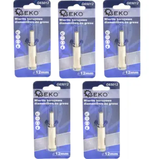 GEKO Diamantboor voor tegels - 12mm - Set van 5 - Voor nat boren