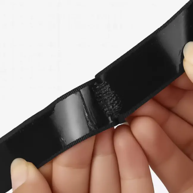 Ruhhy Zelfklevend Klittenband 5m x 5cm – Zwart Haak & Lus