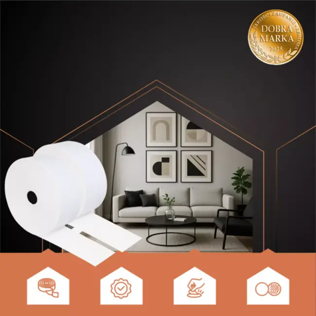 Ruhhy Zelfklevend Klittenband 5m x 5cm – Wit Haak & Lus Tape