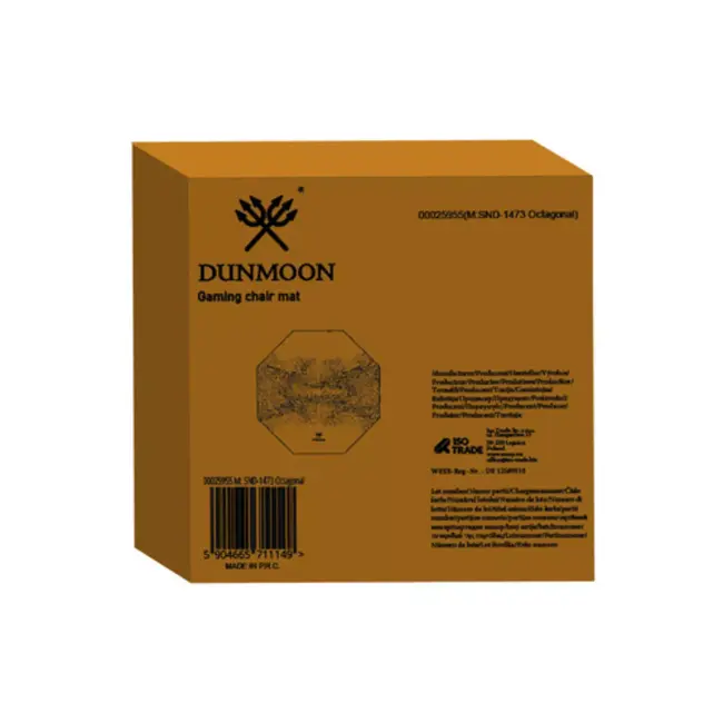 Dunmoon Gaming Mat 120x120 cm – Octagonale Stoelmat met Antislip