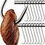 Kaminer RVS Rookscharen Set – 15 Vleeshaken voor Vlees & Vis