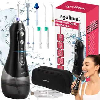 Soulima Draadloze Mondirrigator – 8 Opzetstukken & 5 Waterdruk Modi