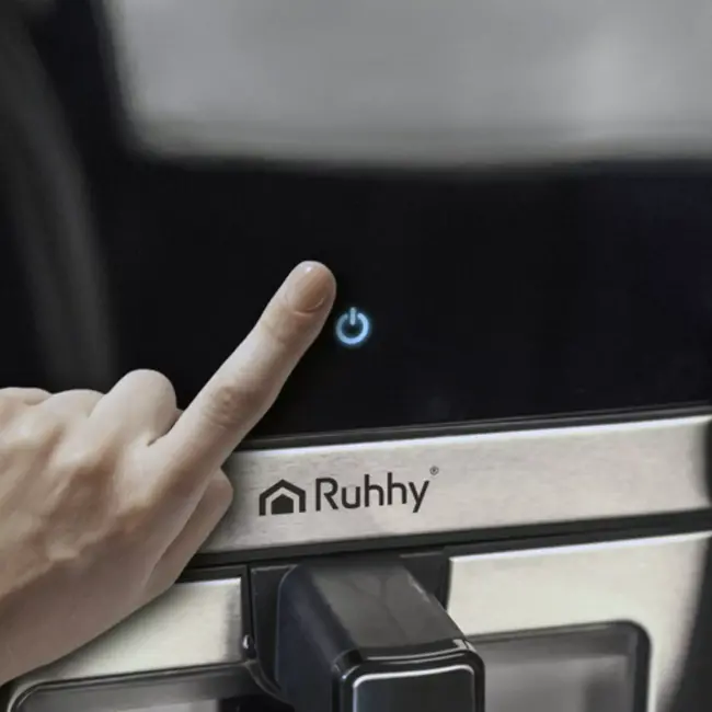 Ruhhy Airfryer XXL 8L – Olievrije Friteuse met 10 Programma's