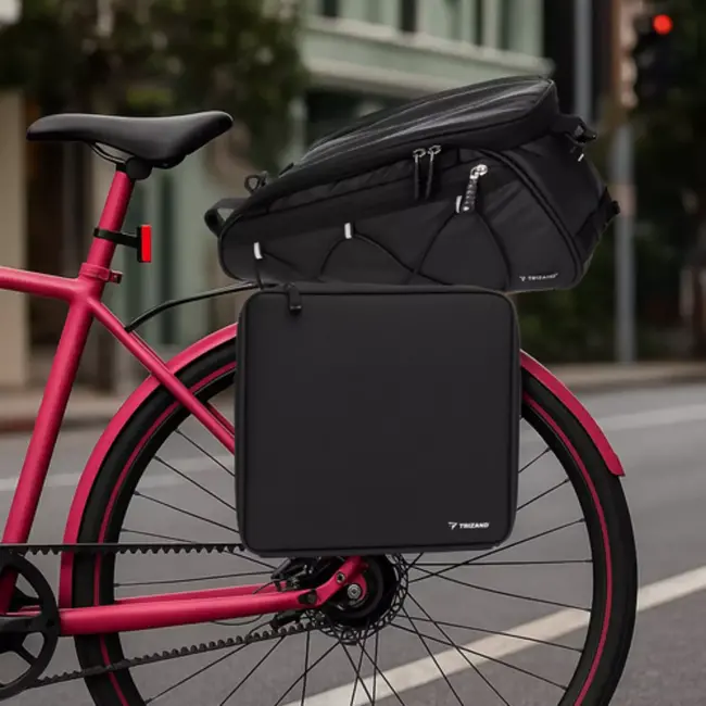 Trizand Fietstassen 3-Delig – 16L Bagagedrager Tas met Reflectie